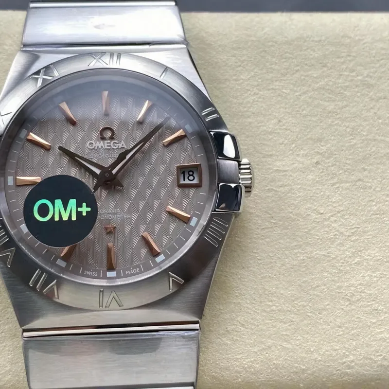 Omega Constellation 123.10.38.21.06.002 Replica - Graues Zifferblatt Edelstahl