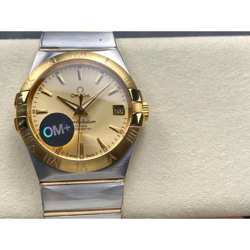 Omega Constellation 123.20.38.21.08.001 Replica - Champagner Zifferblatt Edelstahl