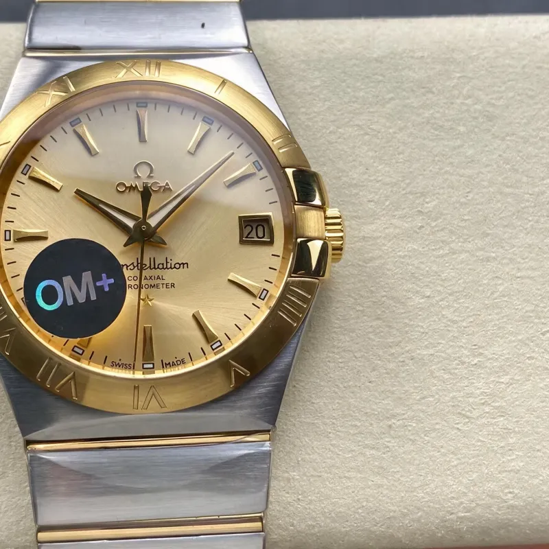 Omega Constellation 123.20.38.21.08.001 Replica - Champagner Zifferblatt Edelstahl