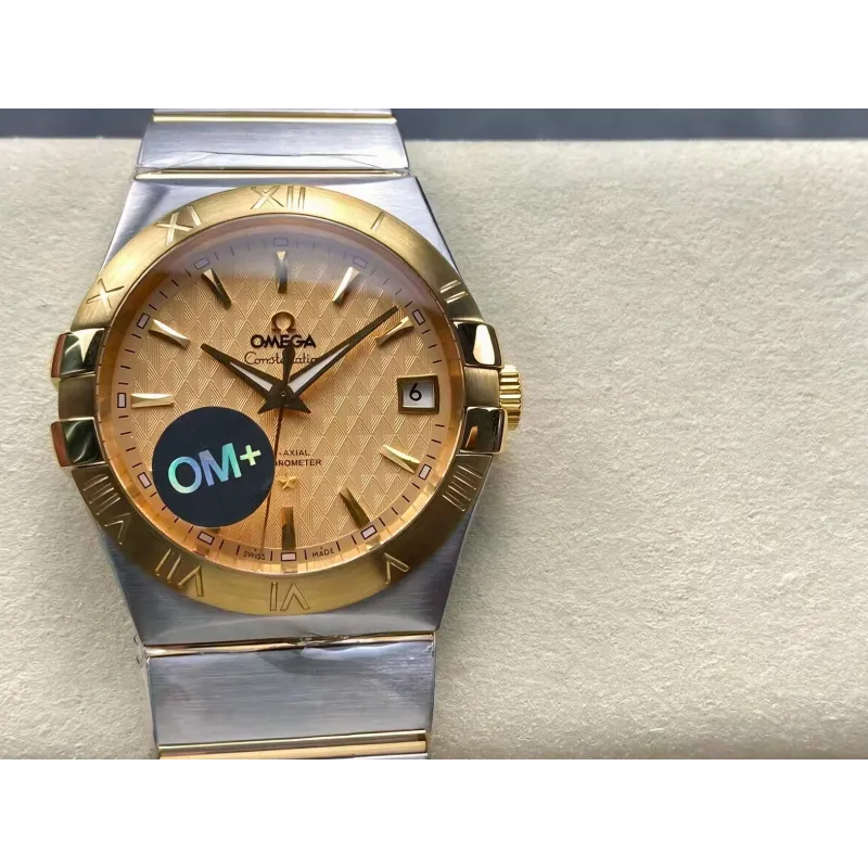 Omega Constellation 123.20.38.21.08.002 Replica - Champagner Zifferblatt Edelstahl