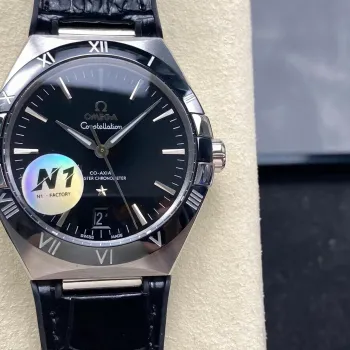Omega Constellation 131.33.41.21.01.001 Replica - Schwarzes Zifferblatt Edelstahl