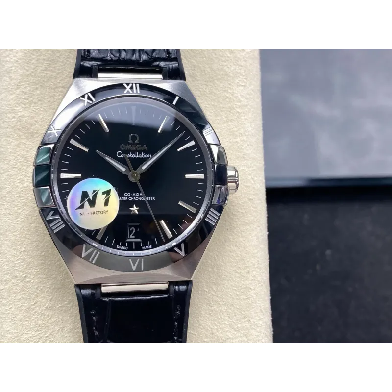 Omega Constellation 131.33.41.21.01.001 Replica - Schwarzes Zifferblatt Edelstahl