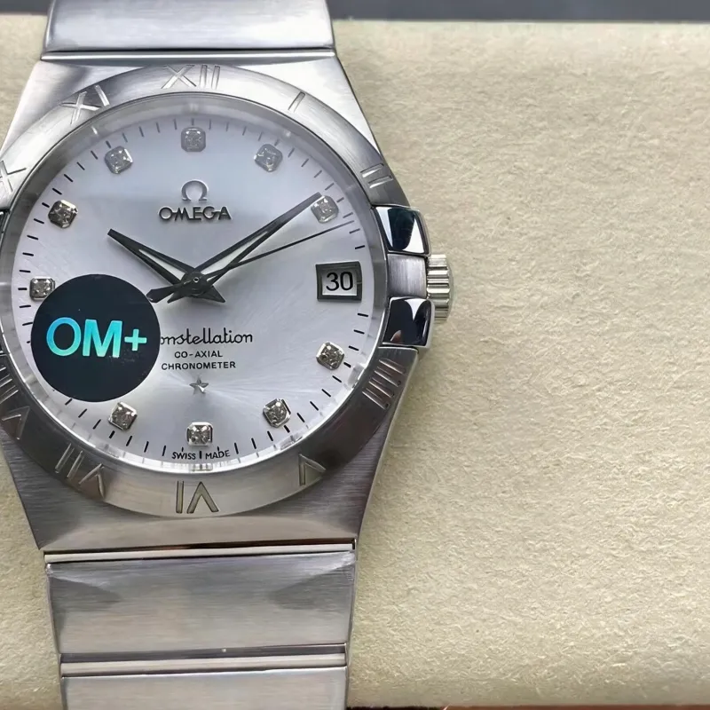 Omega Constellation 123.10.38.21.52.001 Replica - Silbernes Zifferblatt Edelstahl