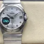 Omega Constellation 123.10.38.21.52.001 Replica - Silbernes Zifferblatt Edelstahl