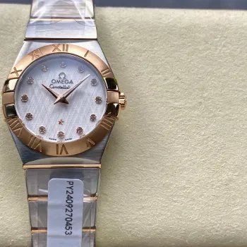 Omega Constellation Unisex 123.20.27.60.52.002 Replica - Silbernes Zifferblatt Edelstahl