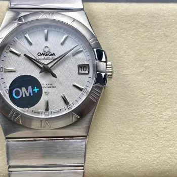 Omega Constellation 123.10.38.21.02.004 Replica - Silbernes Zifferblatt Edelstahl