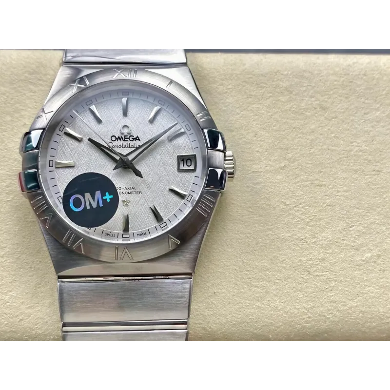 Omega Constellation 123.10.38.21.02.004 Replica - Silbernes Zifferblatt Edelstahl