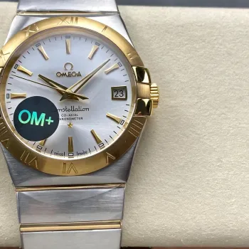 Omega Constellation 123.20.38.21.02.002 Replica - Silbernes Zifferblatt Edelstahl