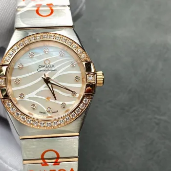 Omega Constellation Unisex 123.25.27.20.55.005 Replica - Perlmutt-Zifferblatt Edelstahl