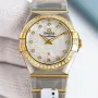 Omega Constellation Damen 123.25.27.20.55.007 Replica - Perlmutt-Zifferblatt Geriffelte Luenette