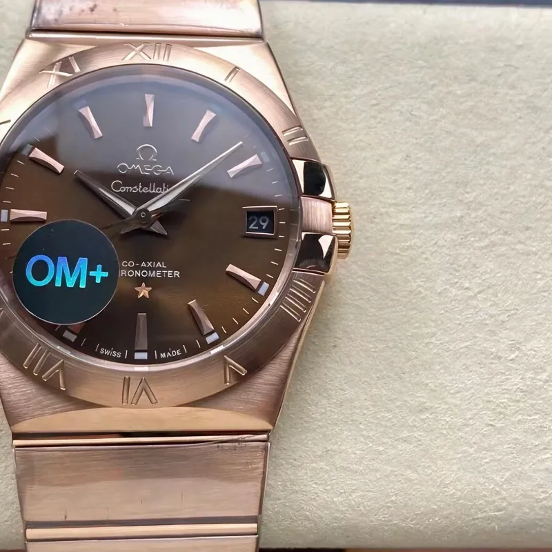 Omega Constellation 123.50.38.21.13.001 Replica - Braunes Zifferblatt Bicolor