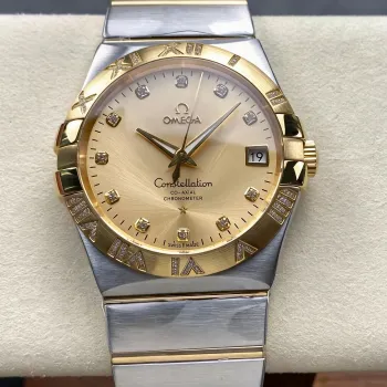 Omega Constellation 123.25.38.21.58.002 Replica - Champagner Zifferblatt Edelstahl