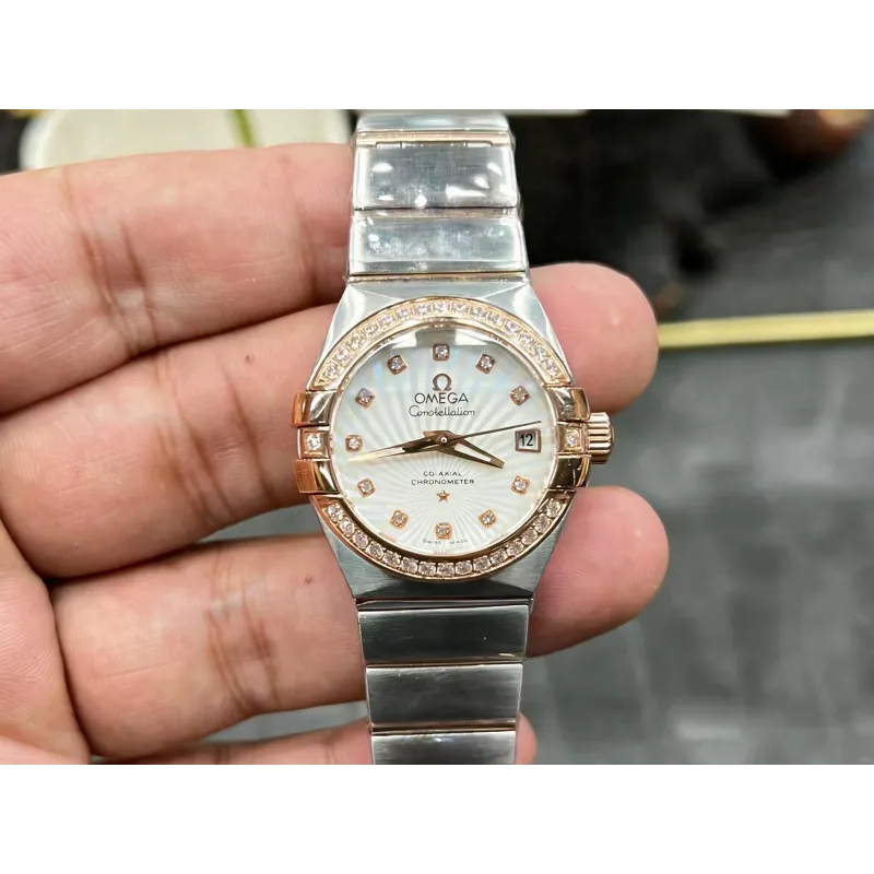 Omega Constellation Unisex 123.25.27.20.55.001 Replica - Perlmutt-Zifferblatt Bicolor