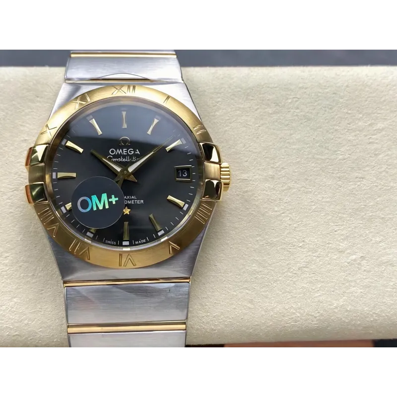 Omega Constellation 123.20.38.21.06.001 Replica - Graues Zifferblatt Edelstahl
