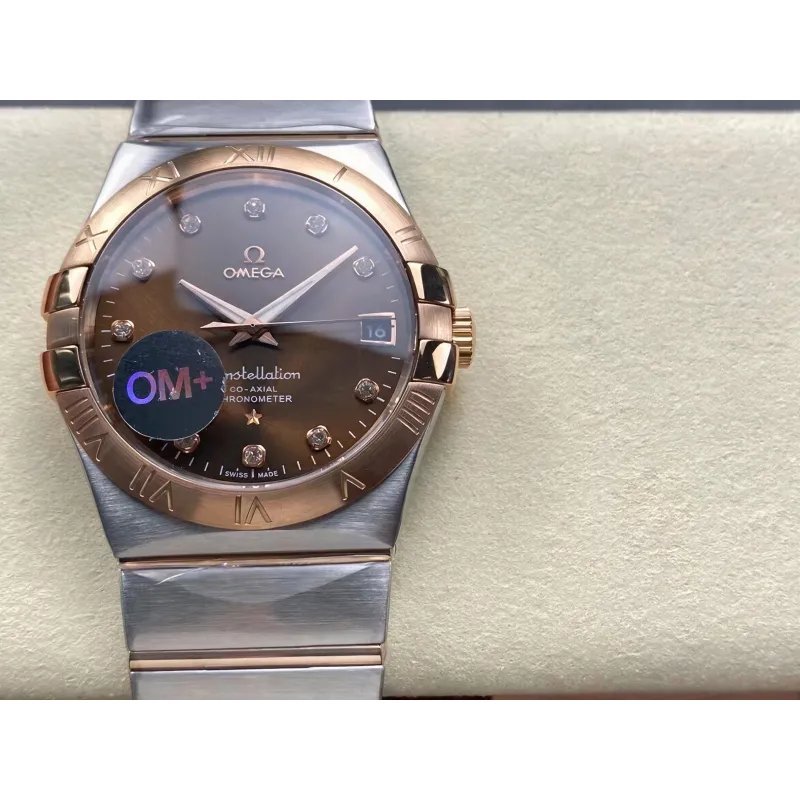 Omega Constellation 123.20.38.21.63.001 Replica - Braunes Zifferblatt Edelstahl