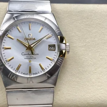 Omega Constellation 123.20.38.21.02.005 Replica - Silbernes Zifferblatt Edelstahl
