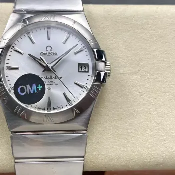 Omega Constellation 123.10.38.21.02.001 Replica - Silbernes Zifferblatt Edelstahl