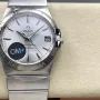 Omega Constellation 123.10.38.21.02.001 Replica - Silbernes Zifferblatt Edelstahl
