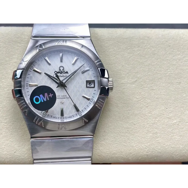 Omega Constellation 123.10.38.21.02.003 Replica - Silbernes Zifferblatt Edelstahl