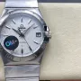Omega Constellation 123.10.38.21.02.003 Replica - Silbernes Zifferblatt Edelstahl