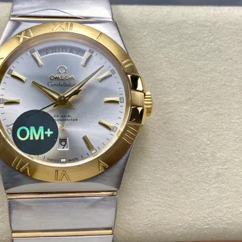 Omega Constellation 123.20.38.22.02.002 Replica - Silbernes Zifferblatt Edelstahl