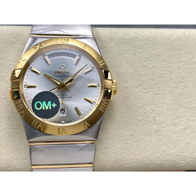 Omega Constellation 123.20.38.22.02.002 Replica - Silbernes Zifferblatt Edelstahl