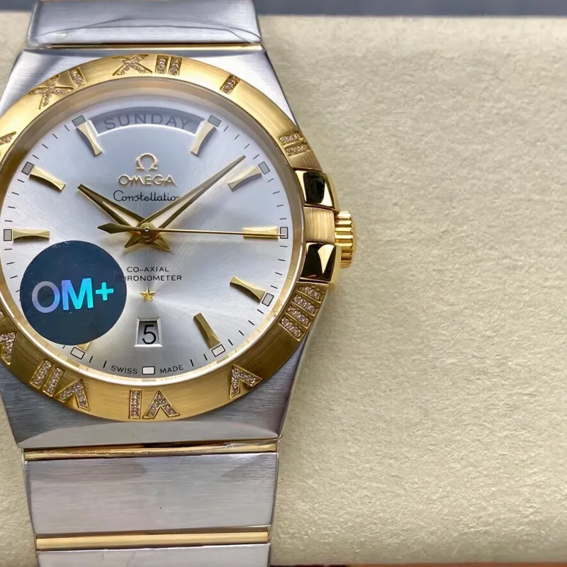 Omega Constellation 123.25.38.22.02.002 Replica - Silbernes Zifferblatt Edelstahl