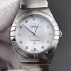 Omega Constellation Unisex 131.10.28.60.55.001 Replica - Perlmutt-Zifferblatt Geriffelte Luenette