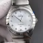 Omega Constellation Unisex 131.10.28.60.55.001 Replica - Perlmutt-Zifferblatt Geriffelte Luenette