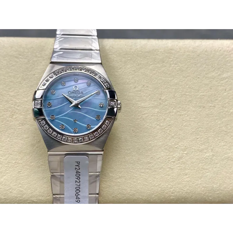 Omega Constellation Unisex 123.10.27.60.57.001 Replica - Perlmutt-Zifferblatt Edelstahl