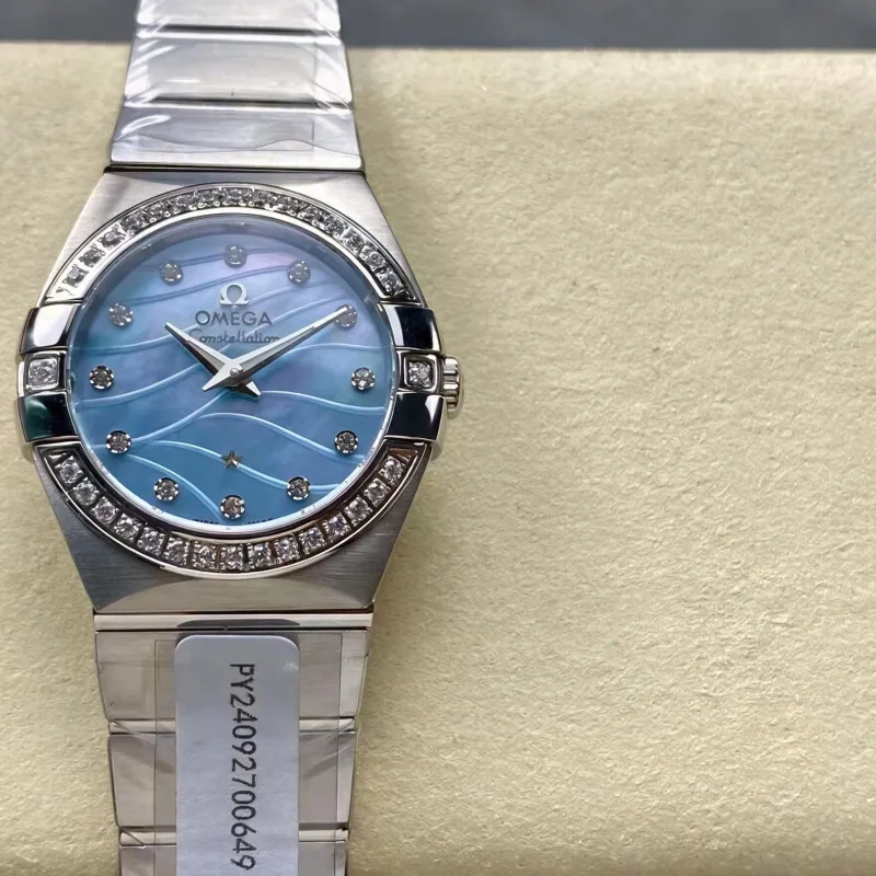 Omega Constellation Unisex 123.10.27.60.57.001 Replica - Perlmutt-Zifferblatt Edelstahl
