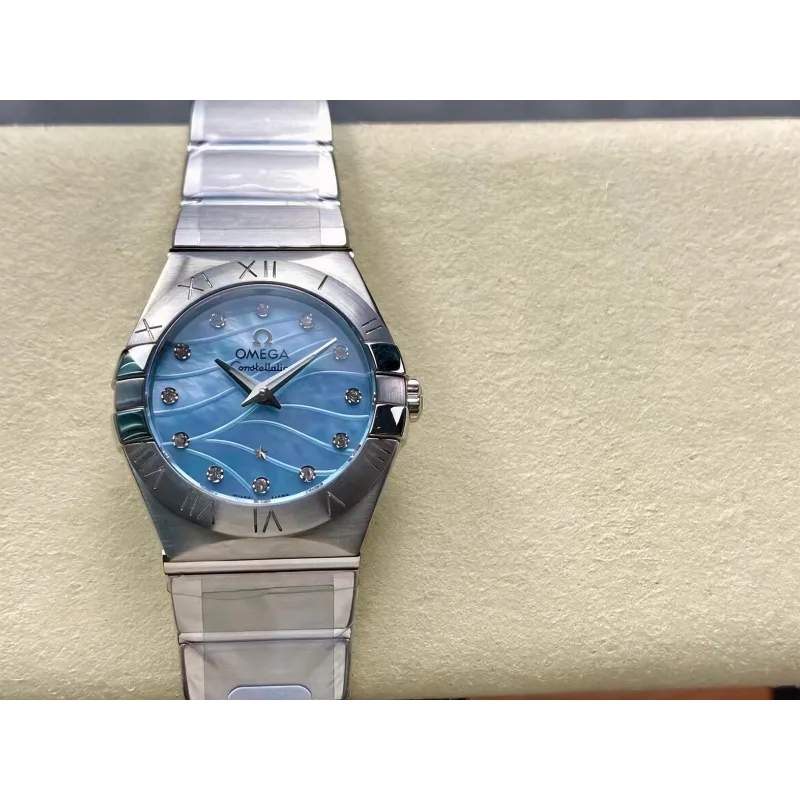 Omega Constellation Unisex 123.10.27.60.57.001 Replica - Perlmutt-Zifferblatt Edelstahl