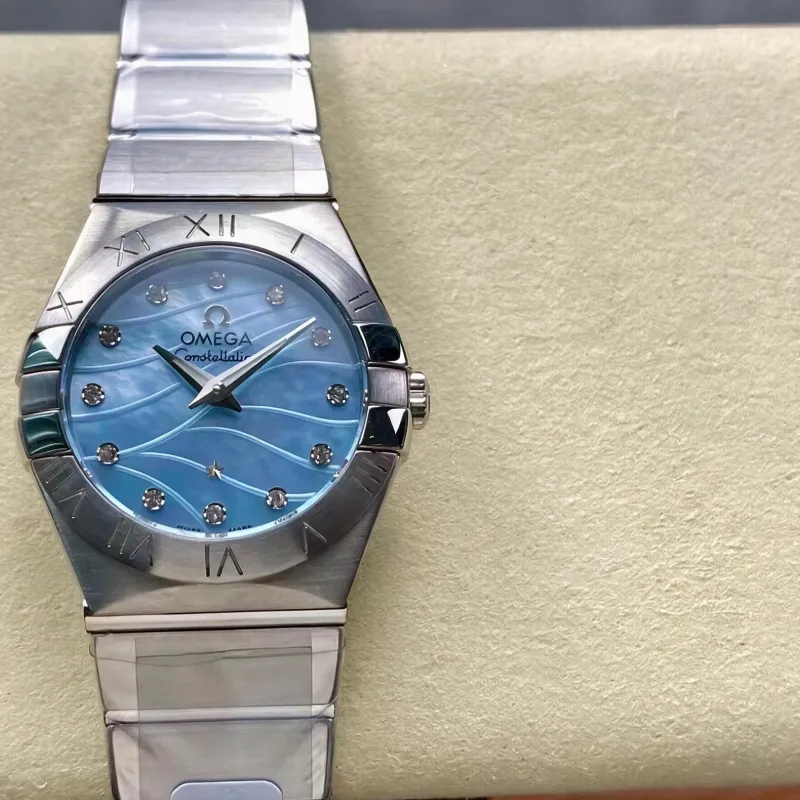 Omega Constellation Unisex 123.10.27.60.57.001 Replica - Perlmutt-Zifferblatt Edelstahl