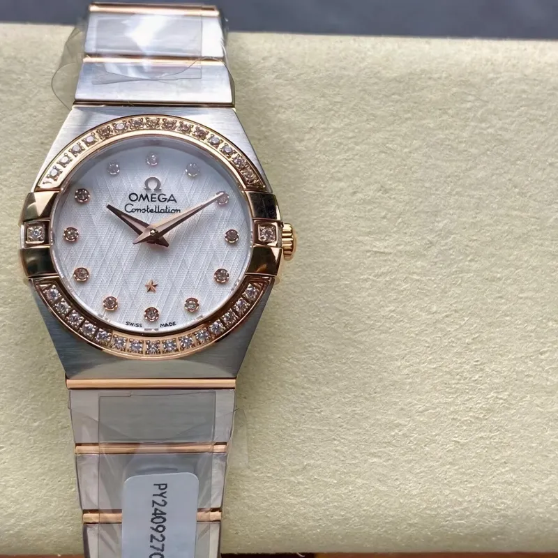 Omega Constellation Unisex 123.20.27.60.52.002 Replica - Silbernes Zifferblatt Edelstahl