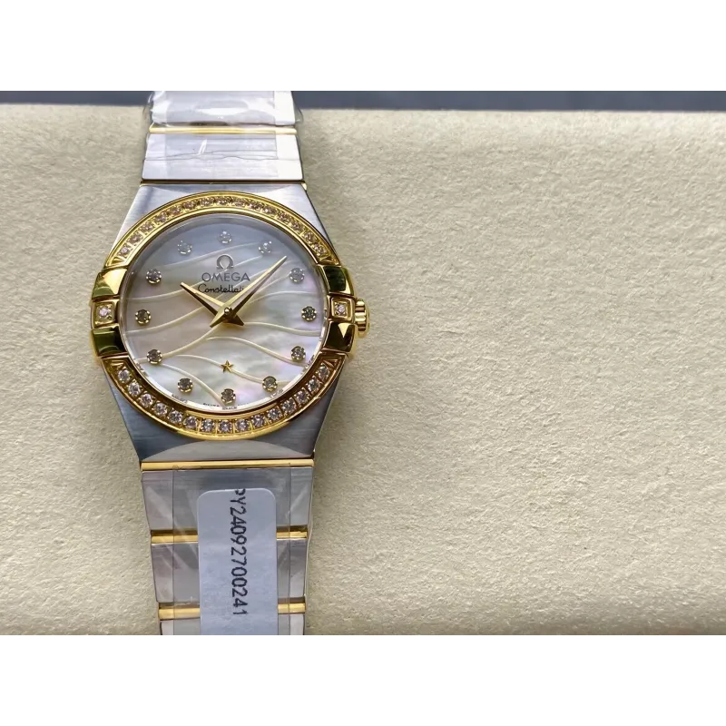Omega Constellation Unisex 123.20.27.60.55.005 Replica - Perlmutt-Zifferblatt Edelstahl