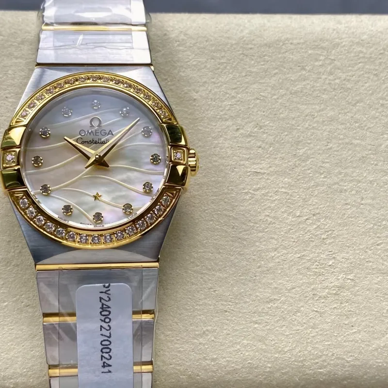 Omega Constellation Unisex 123.20.27.60.55.005 Replica - Perlmutt-Zifferblatt Edelstahl