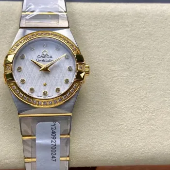 Omega Constellation Unisex 123.20.27.60.52.001 Replica - Silbernes Zifferblatt Edelstahl