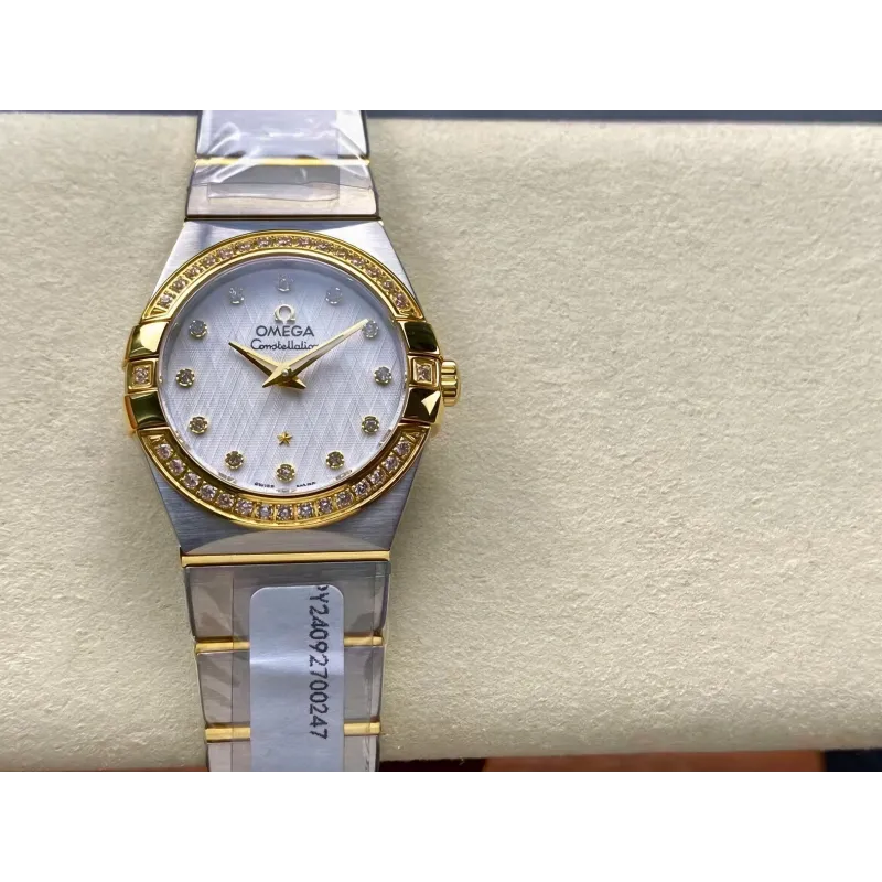 Omega Constellation Unisex 123.20.27.60.52.001 Replica - Silbernes Zifferblatt Edelstahl