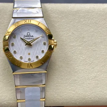 Omega Constellation Unisex 123.20.27.60.52.001 Replica - Silbernes Zifferblatt Edelstahl