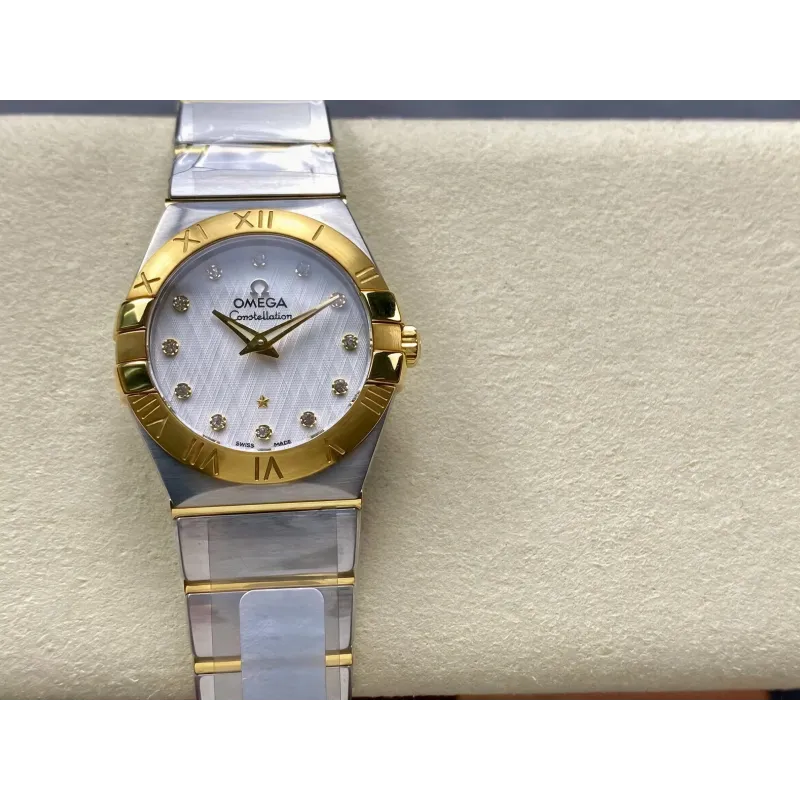 Omega Constellation Unisex 123.20.27.60.52.001 Replica - Silbernes Zifferblatt Edelstahl