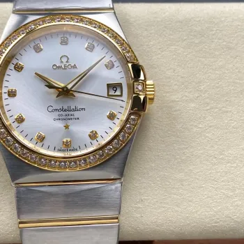 Omega Constellation 123.25.38.21.52.002 Replica - Silbernes Zifferblatt Edelstahl