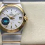 Omega Constellation 123.20.38.21.02.006 Replica - Silbernes Zifferblatt Edelstahl