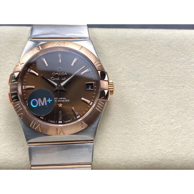 Omega Constellation 123.20.38.21.13.001 Replica - Braunes Zifferblatt Edelstahl