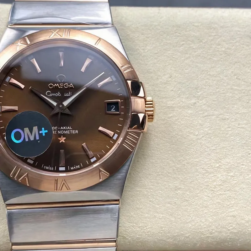 Omega Constellation 123.20.38.21.13.001 Replica - Braunes Zifferblatt Edelstahl