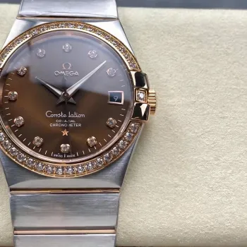 Omega Constellation 123.25.38.21.63.001 Replica - Braunes Zifferblatt Edelstahl