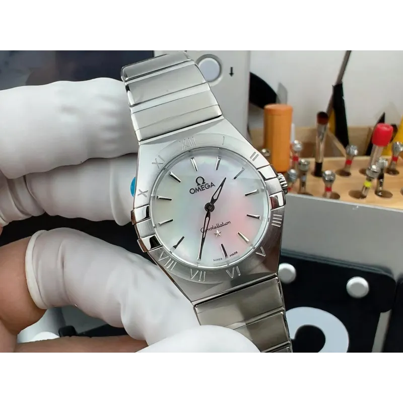 Omega Constellation Unisex 131.10.25.60.05.001 Replica - Perlmutt-Zifferblatt Edelstahl