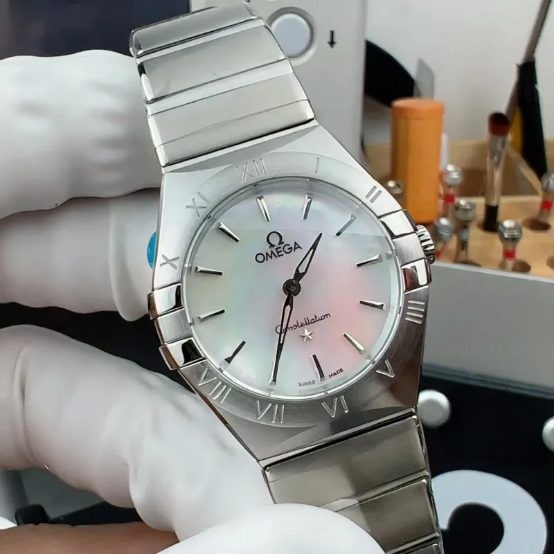 Omega Constellation Unisex 131.10.25.60.05.001 Replica - Perlmutt-Zifferblatt Edelstahl
