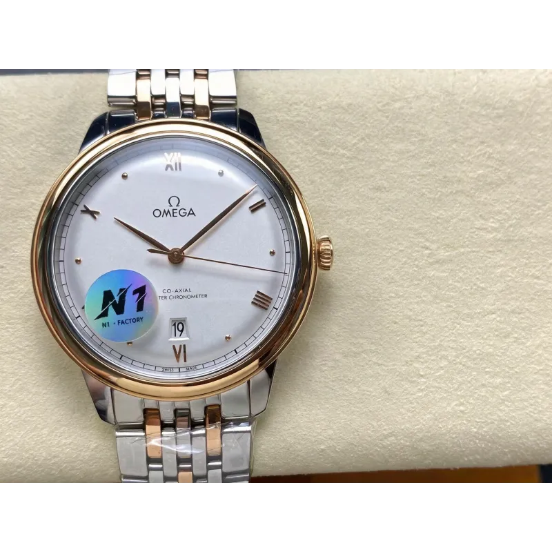Omega De Ville 434.20.40.20.02.001 Replica - Silbernes Zifferblatt Edelstahl