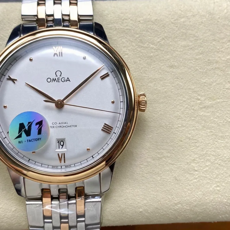 Omega De Ville 434.20.40.20.02.001 Replica - Silbernes Zifferblatt Edelstahl