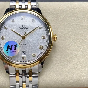Omega De Ville 434.20.40.20.52.001 Replica - Silbernes Zifferblatt Edelstahl